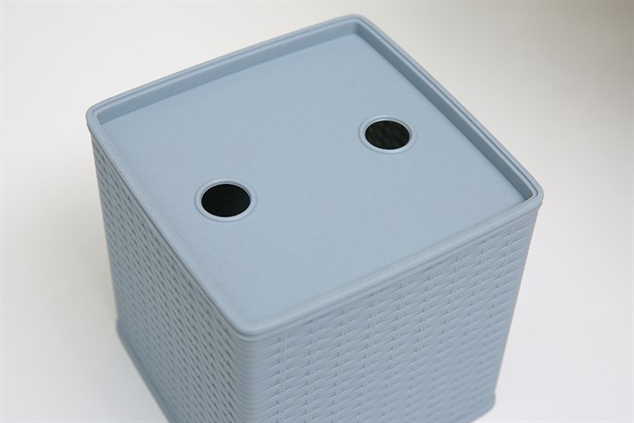 Hộp đựng giấy nhựa 13 x 13 x 13 cm BHX TN-901181 Màu Xanh Dương