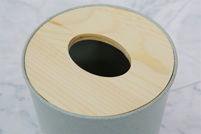 Hộp đựng giấy nhựa 13 x 12 x 12.5 cm BHX SC-TB7002 Màu Xanh dương nhạt