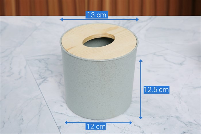 Hộp đựng giấy nhựa 13 x 12 x 12.5 cm BHX SC-TB7002 Màu Xanh dương nhạt