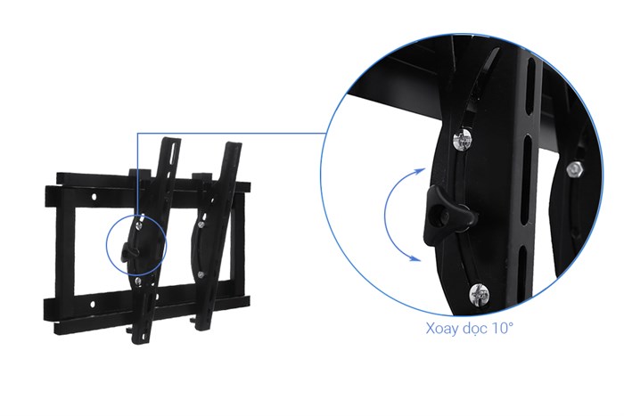 Khung treo Tivi 19-37 inch Nghiêng Cảnh Phong N4-3 Màu Đen