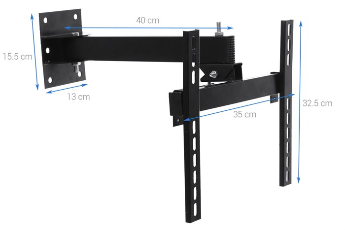 Khung treo Tivi 19-37 inch Xoay Cảnh Phong X4-3 Màu Đen