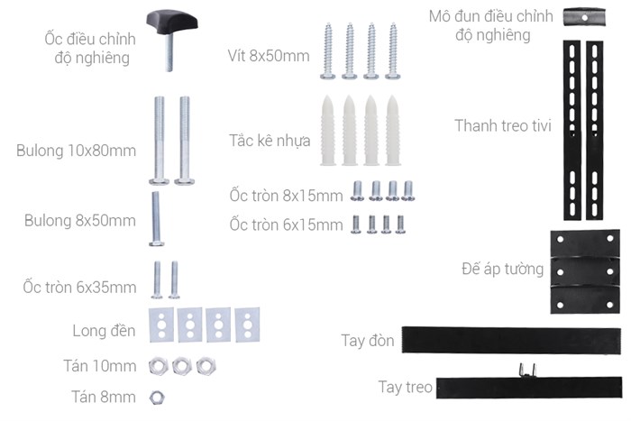 Khung treo Tivi 19-37 inch Xoay Cảnh Phong X4-3 Màu Đen