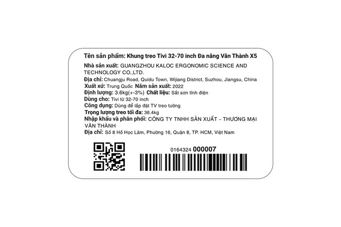 Khung treo Tivi 32-70 inch Đa năng Văn Thành X5 Màu Đen