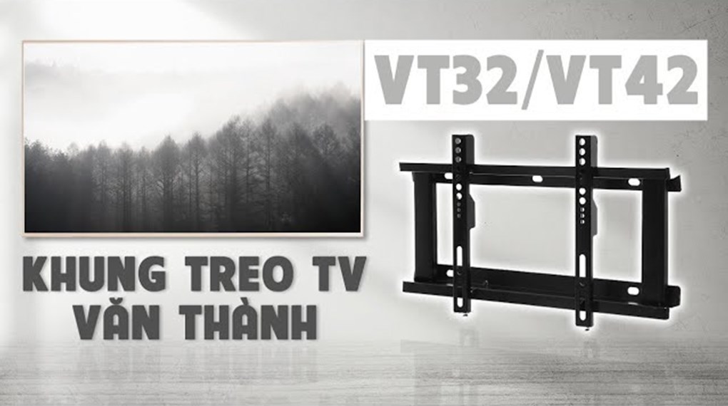 Khung treo Tivi 19-40 inch Cố định Văn Thành VT-32 - Chính hãng
