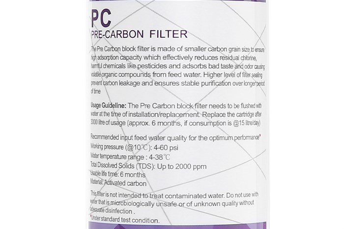 Lõi lọc thô Midea số 2 Pre - Activated Carbon Filter Màu Trắng