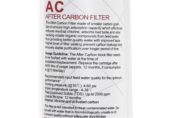 Lõi lọc chức năng Midea số 4 Post - Activated Carbon Filter Màu Trắng