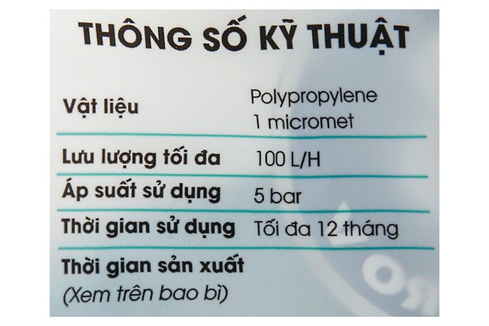 Lõi lọc thô Karofi số 3 Smax Pro V3 Màu Trắng