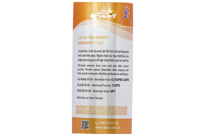 Lõi lọc thô Robot Sediment - TV Màu Trắng