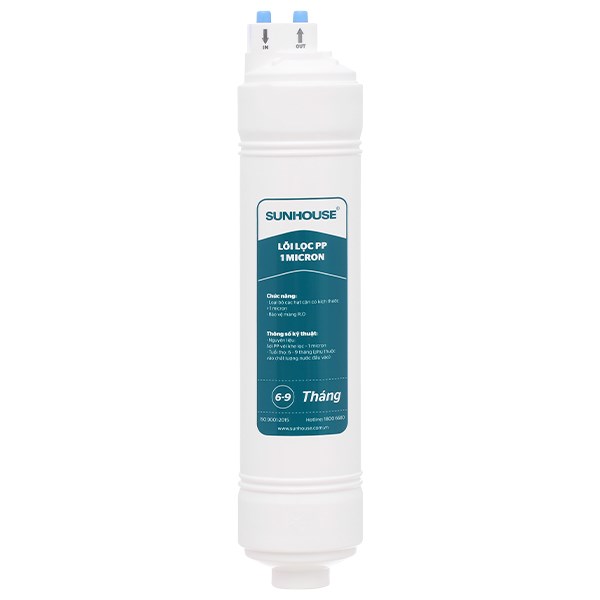 Lõi lọc thô Sunhouse số 3 PP 1 micron SHA-WFPP1