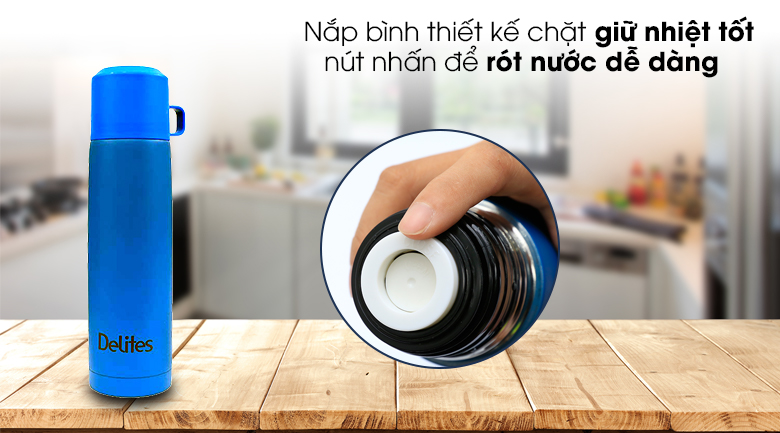 Bình giữ nhiệt inox 500 ml Delites BKB-048-050