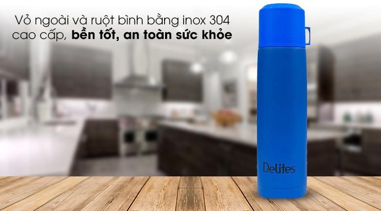 Bình giữ nhiệt inox 500 ml Delites BKB-048-050