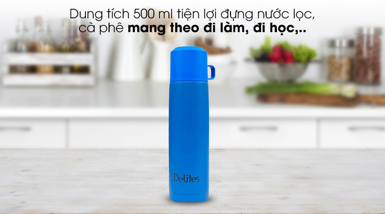 Bình giữ nhiệt inox 500 ml Delites BKB-048-050