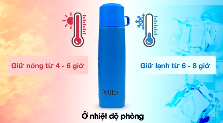 Bình giữ nhiệt inox 500 ml Delites BKB-048-050