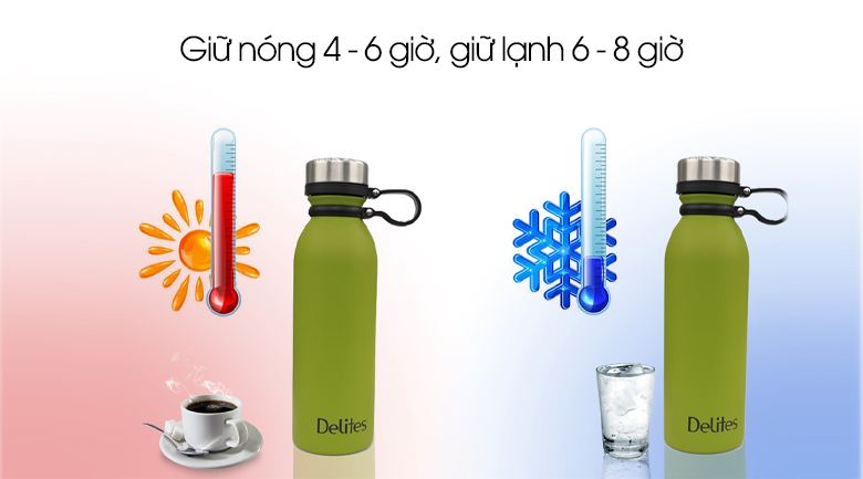 Bình giữ nhiệt inox 500 ml Delites BKS-121-060