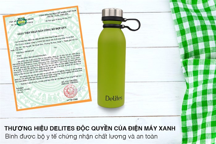 Bình giữ nhiệt inox 500 ml Delites BKS-121-060