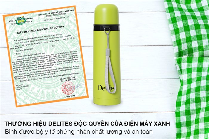 Bình giữ nhiệt inox 500 ml Delites BKB-011-050