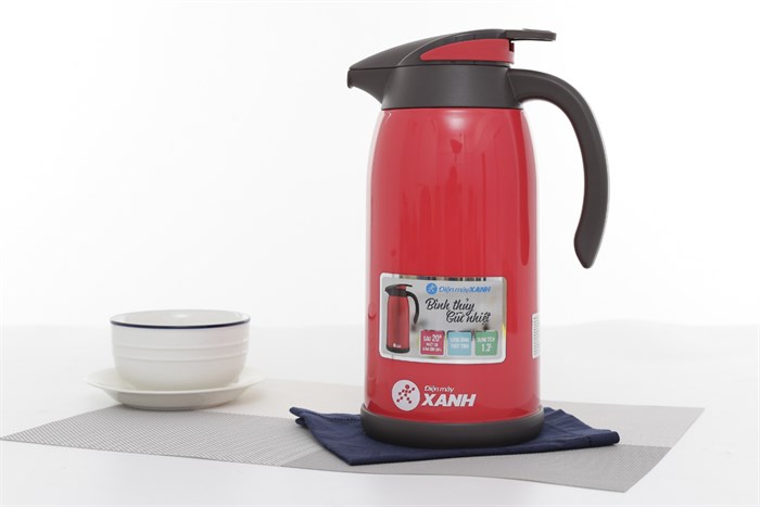 Bình thủy giữ nhiệt 1.3 lít DMX-BT001 Màu Đỏ