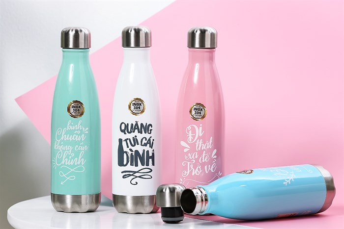 Bình giữ nhiệt inox 500 ml DMX BG001 Màu Trắng