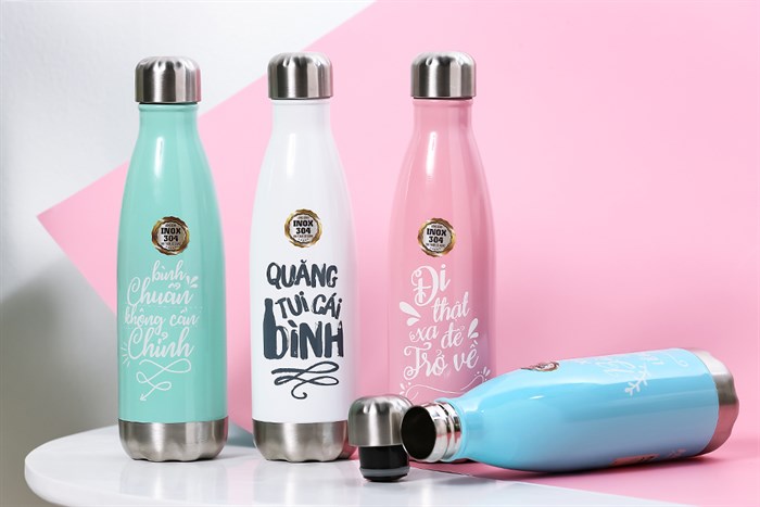 Bình giữ nhiệt inox 500 ml DMX BG001 Màu Xanh Dương