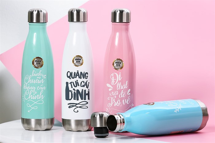 Bình giữ nhiệt inox 500 ml DMX BG001 Màu Xanh lá