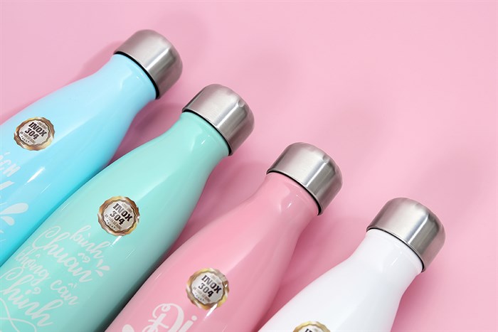 Bình giữ nhiệt inox 500 ml DMX BG001 Màu Hồng