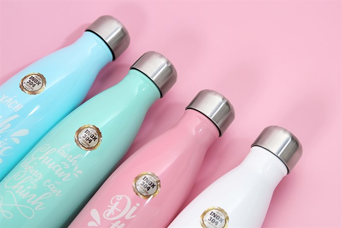 Bình giữ nhiệt inox 500 ml DMX BG001 Màu Trắng