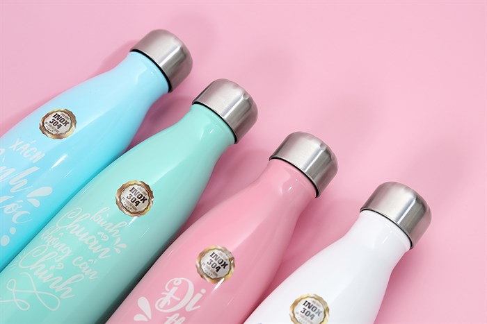 Bình giữ nhiệt inox 500 ml DMX BG001 Màu Xanh Dương