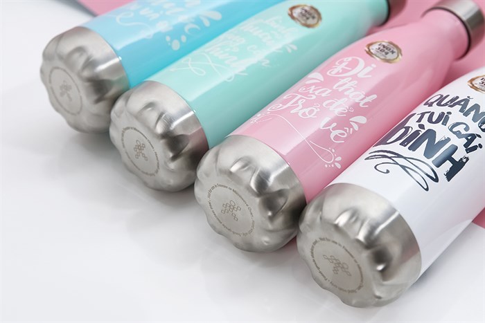 Bình giữ nhiệt inox 500 ml DMX BG001 Màu Hồng