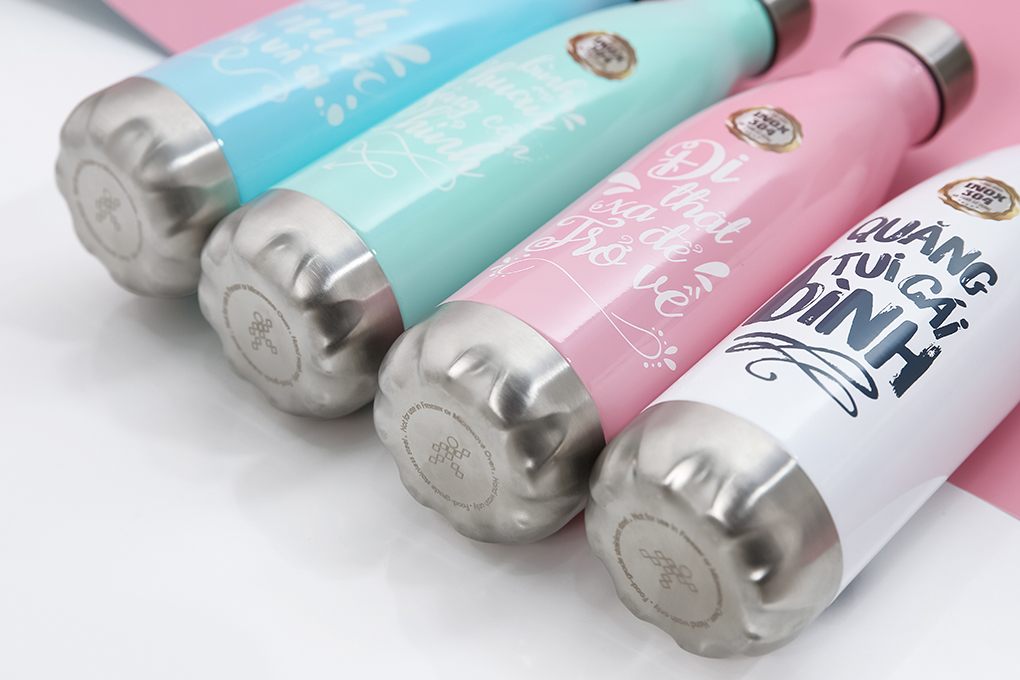 Bình giữ nhiệt inox 500 ml DMX BG001 Màu Xanh Dương