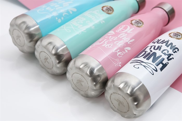 Bình giữ nhiệt inox 500 ml DMX BG001 Màu Xanh lá