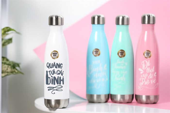 Bình giữ nhiệt inox 500 ml DMX BG001 Màu Trắng