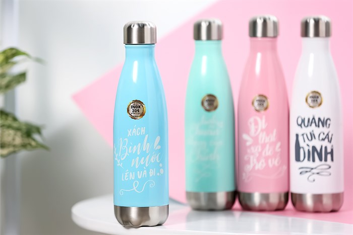 Bình giữ nhiệt inox 500 ml DMX BG001 Màu Xanh Dương