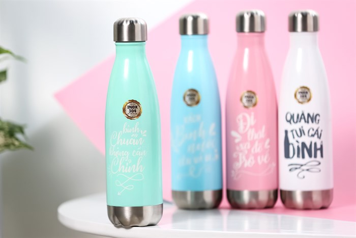 Bình giữ nhiệt inox 500 ml DMX BG001 Màu Xanh lá