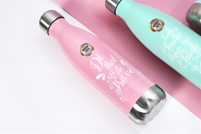 Bình giữ nhiệt inox 500 ml DMX BG001 Màu Hồng