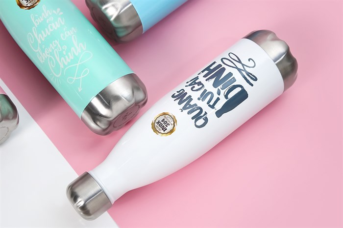 Bình giữ nhiệt inox 500 ml DMX BG001 Màu Trắng