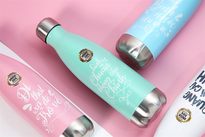 Bình giữ nhiệt inox 500 ml DMX BG001 Màu Xanh lá