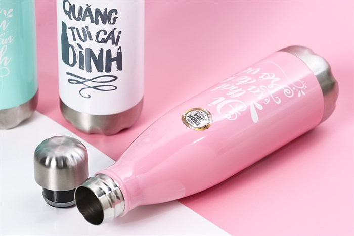 Bình giữ nhiệt inox 500 ml DMX BG001 Màu Hồng