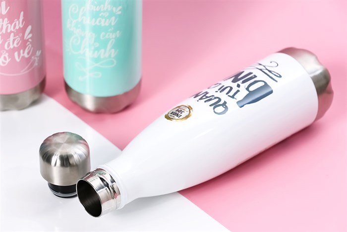 Bình giữ nhiệt inox 500 ml DMX BG001 Màu Trắng