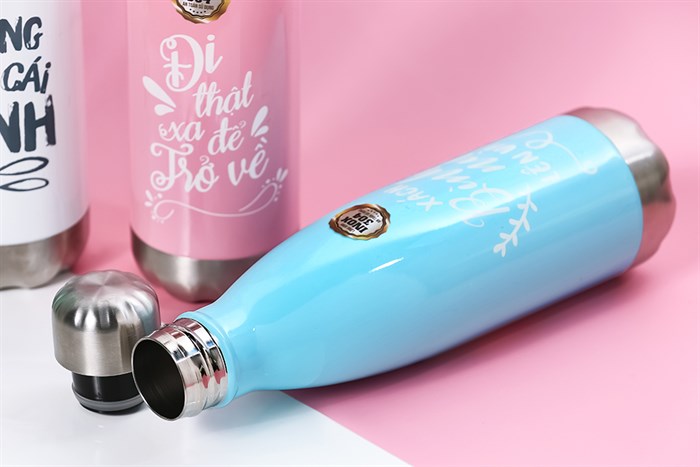 Bình giữ nhiệt inox 500 ml DMX BG001 Màu Xanh Dương