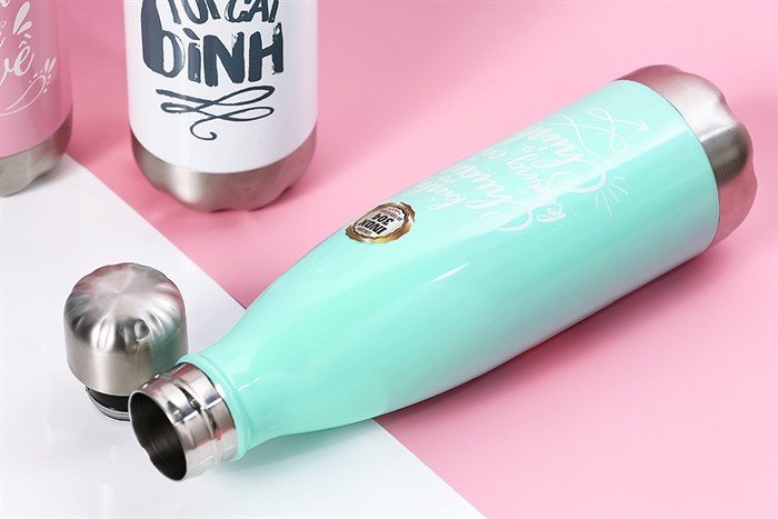 Bình giữ nhiệt inox 500 ml DMX BG001 Màu Xanh lá