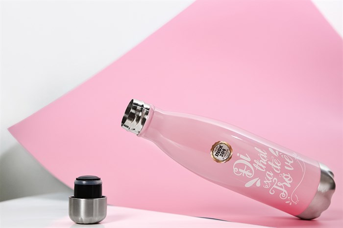 Bình giữ nhiệt inox 500 ml DMX BG001 Màu Hồng