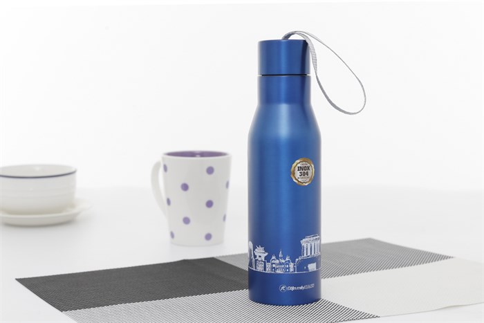 Bình giữ nhiệt inox 500 ml DMX BG002 Màu Xanh Dương