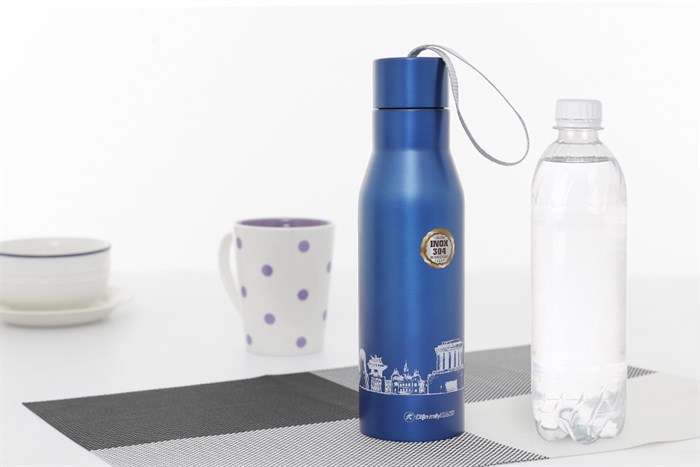 Bình giữ nhiệt inox 500 ml DMX BG002 Màu Xanh Dương