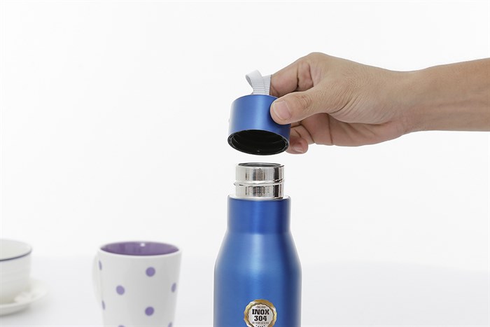 Bình giữ nhiệt inox 500 ml DMX BG002 Màu Xanh Dương