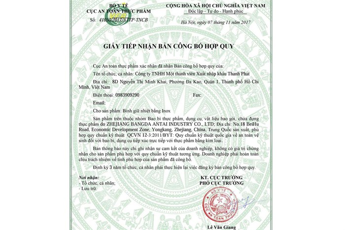 Bình giữ nhiệt inox 500 ml DMX BG003 Màu Xám