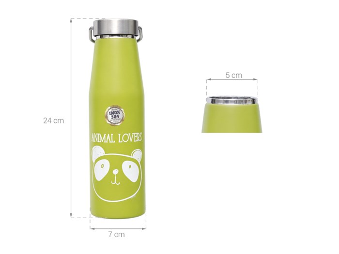 Bình giữ nhiệt inox 500 ml DMX BG003 Màu Xanh lá