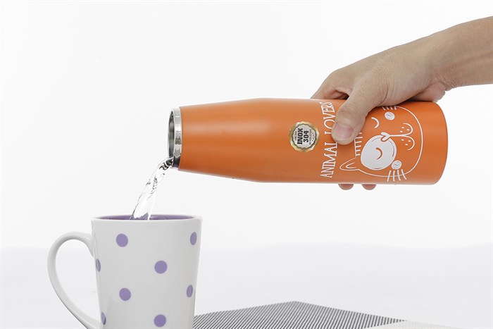 Bình giữ nhiệt inox 500 ml DMX BG003 Màu Cam