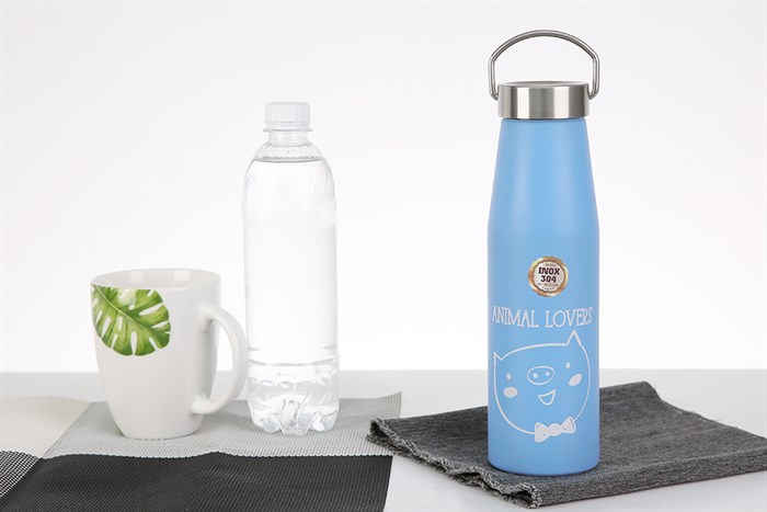 Bình giữ nhiệt inox 500 ml DMX BG003 Màu Xanh Dương