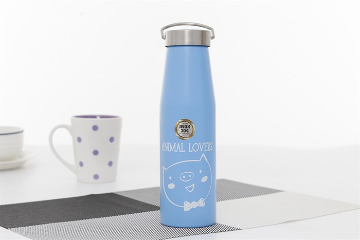 Bình giữ nhiệt inox 500 ml DMX BG003 Màu Xanh Dương