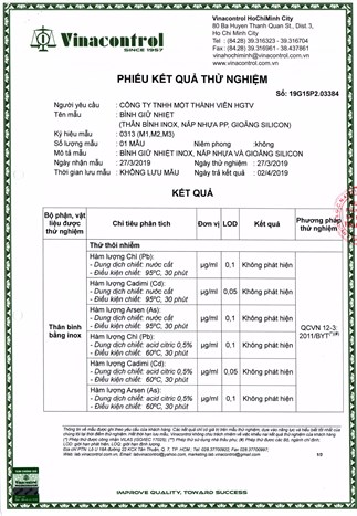 Bình giữ nhiệt inox 500 ml DMX BG005 Màu Trắng